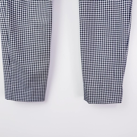 J.Crew Black and white gingham Cameron Slim Crop Stretch Trouser Pants Size 2 - Picture 5 of 10